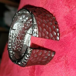 Hammered Finish Cuff Bracelet